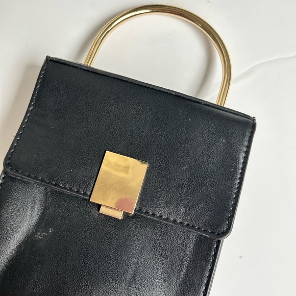 Fancy Faux leather black bag - Picture 1 of 5